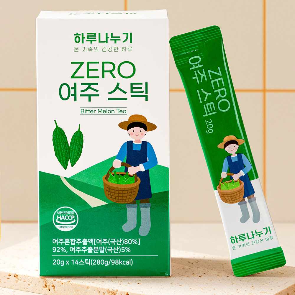 하루나누기 ZERO 여주스틱 여주즙 20gX14포 - 메인 이미지