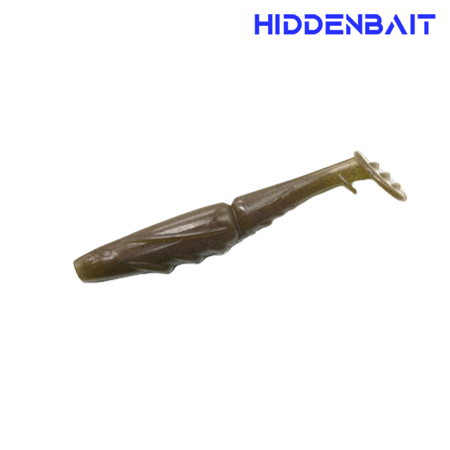 히든베이트 코레 쉐드웜 배스웜 배스미끼 루어웜 H007 PUMPKIN RED, 10cm(4인치) - 상세 이미지 5