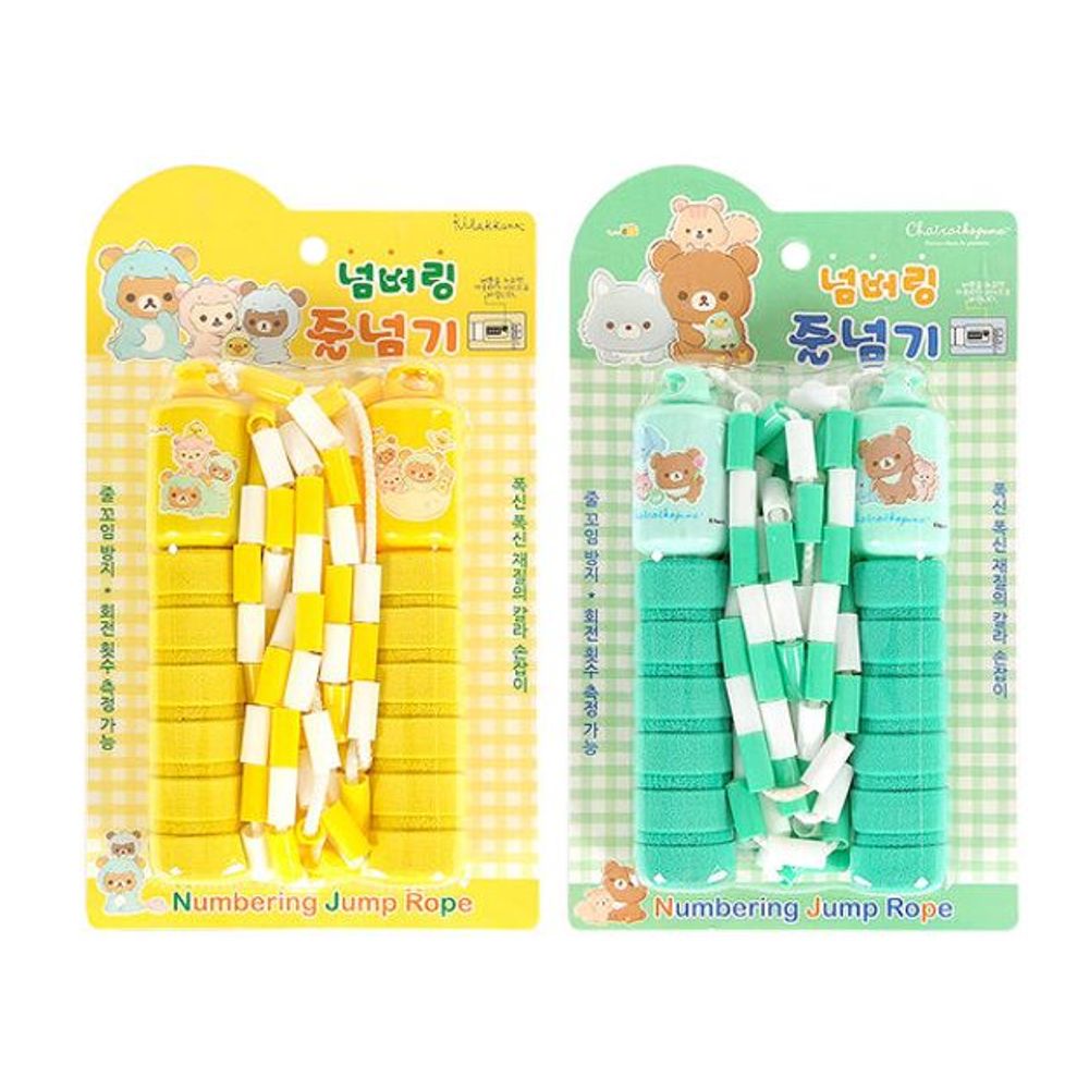 넘버링 헬스 용품 스포츠 리락쿠마 줄넘기 3F 색상랜덤 휴대용 : BlingBox