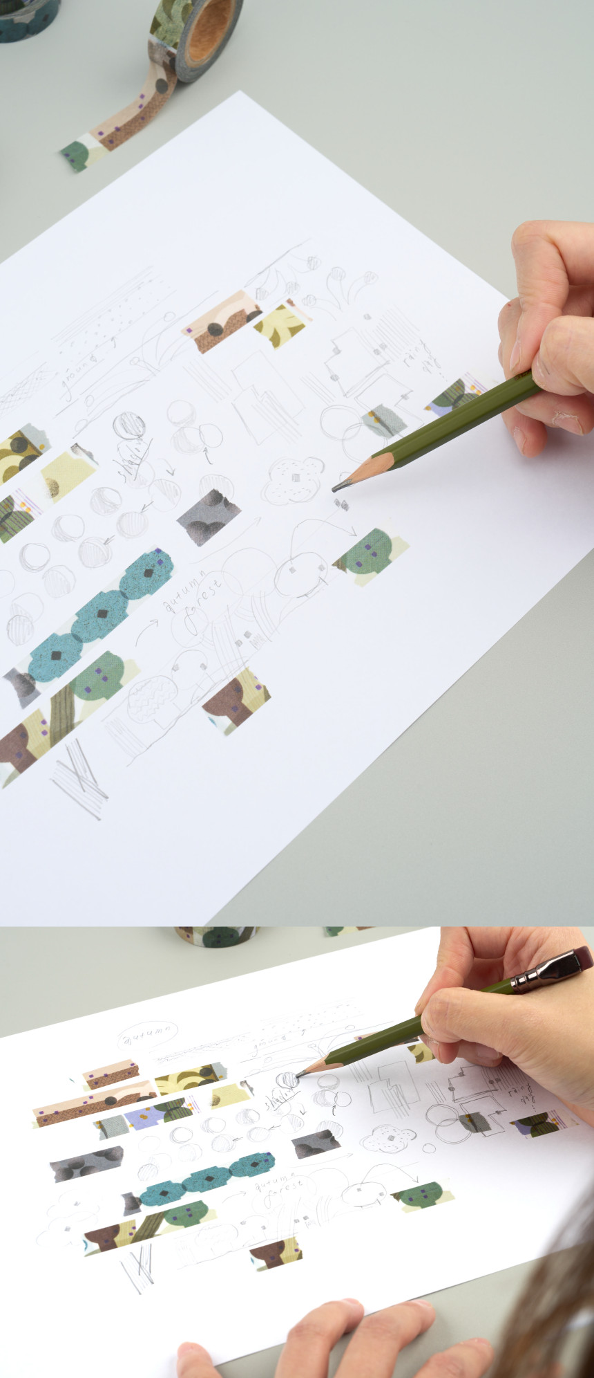 Analogue Keeper Colorchip Washi Tape (1.2cm, 2 options)