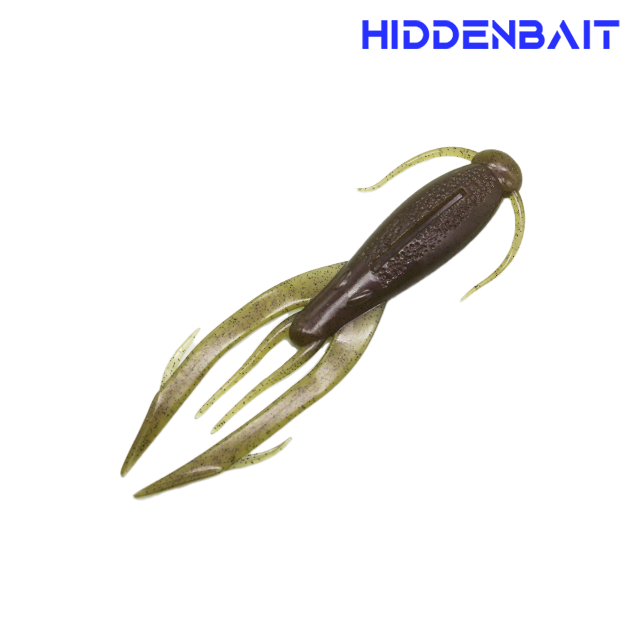 히든베이트 칼리스토 배스루어 호그웜 배스웜 H007 PUMPKIN RED, 10.6cm - 상세 이미지 5