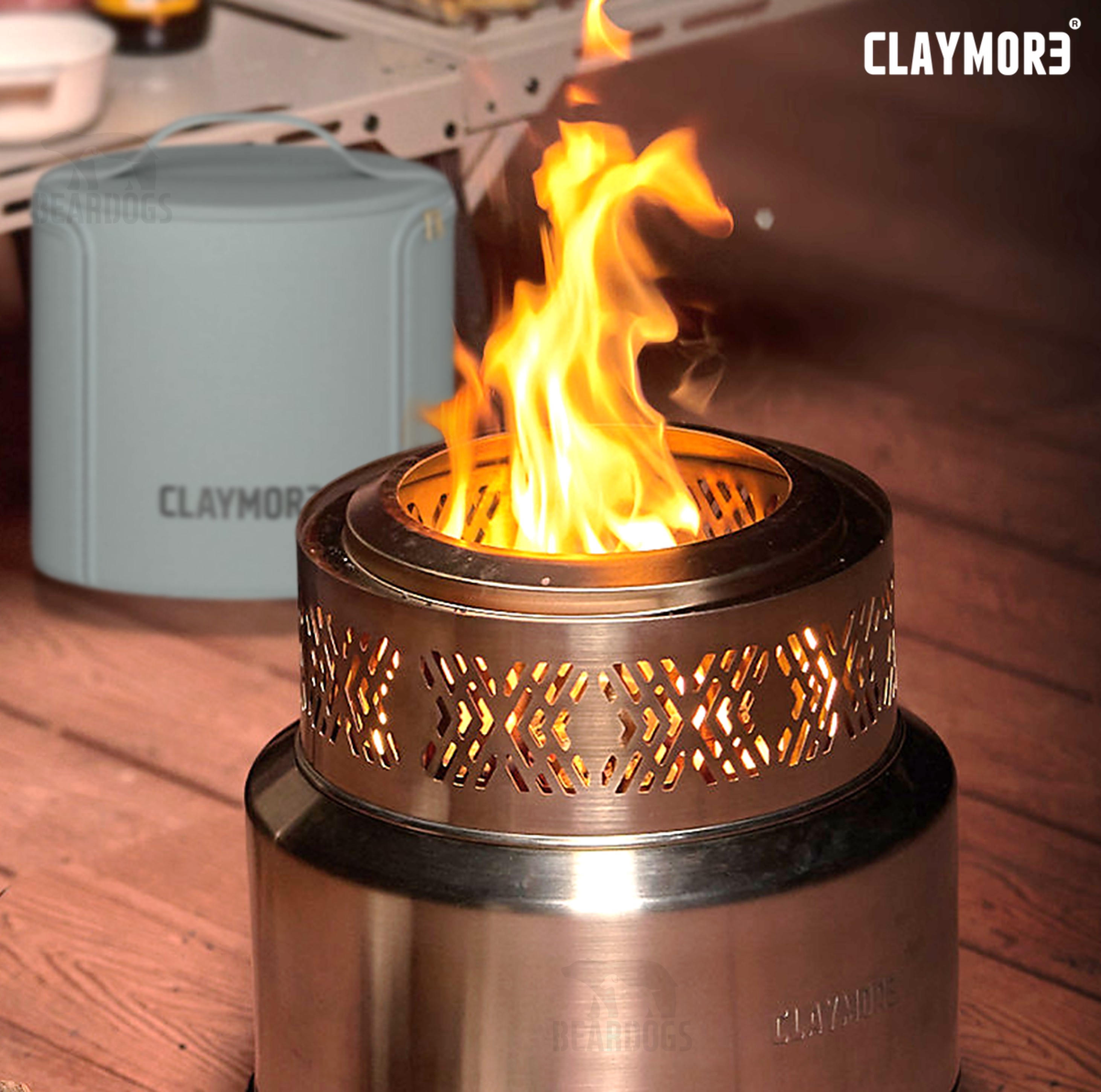 크레모아 아르더 33 화로대 이중연소 대형 캠핑 불멍 전용 가방포함