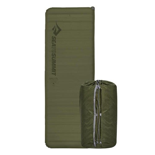 씨투써밋 캠프 플러스 SI RT 자충 매트리스 RG WD, 7.5cm, 다크그린