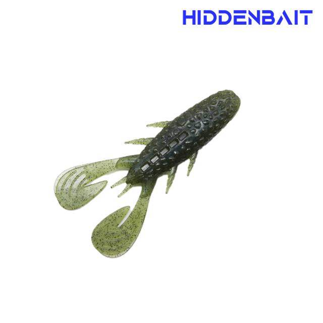 히든베이트 헬리케 호그웜 배스낚시 소프트웜 배스루어 H007 PUMPKIN RED, 8cm - 상세 이미지 4