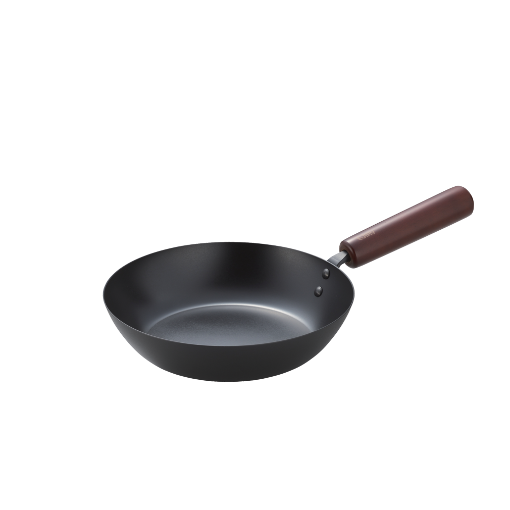 [에지리x츠바메] 시즈닝 필요없는 인덕션 철팬 프라이팬 20cm - 상품 이미지