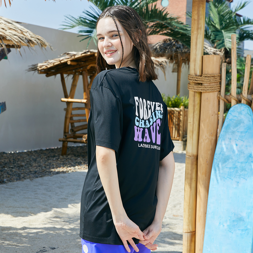 여성 남자 스트링 래쉬가드 루즈핏 상의 비치웨어 체형커버 오버핏 빅사이즈 스윔웨어