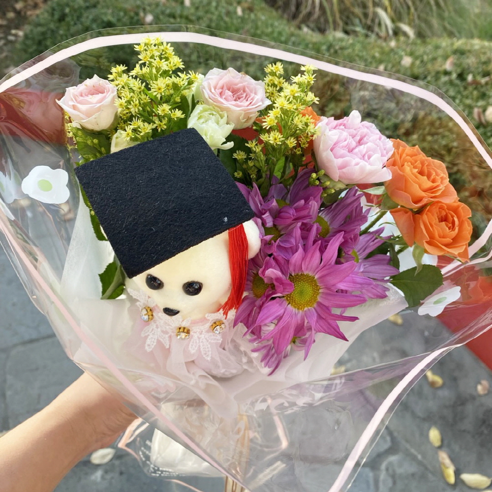유치원 어린이집 졸업식 인형 생화 꽃다발 꽃배달 싼곳 - 상세 이미지 3