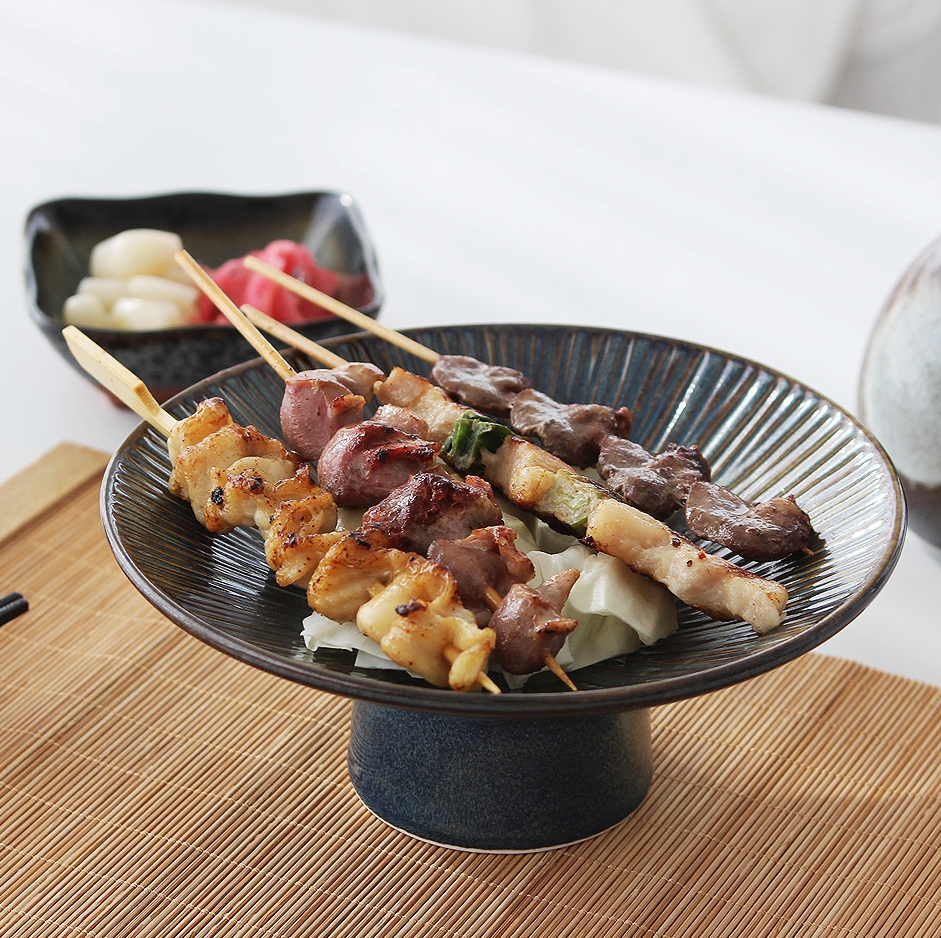 일식 굽 접시 종지 세트 도자기 굽찬기 이자카야 오마카세 꼬치 예쁜 그릇 푸른빗살굽