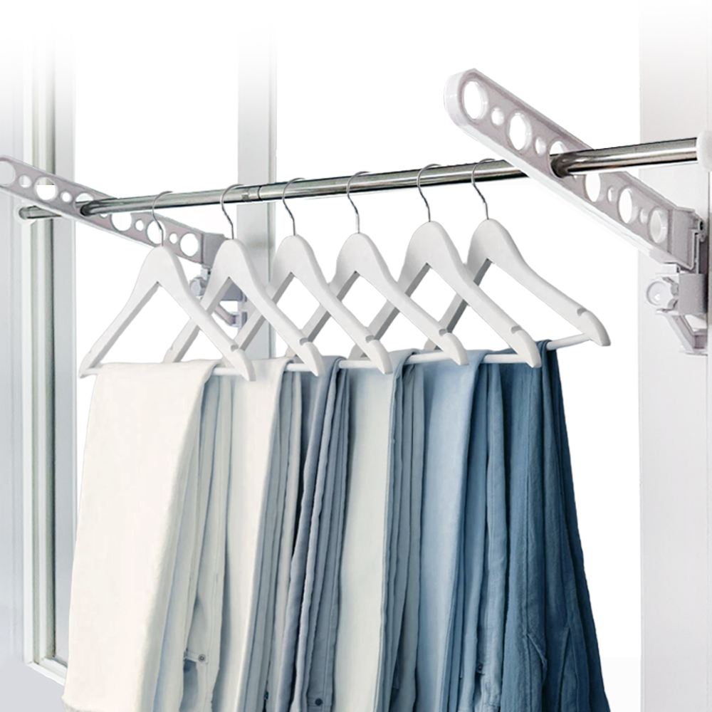 무타공 창문 빨래건조대 원룸 실내 접이식 베란다 창틀 건조대