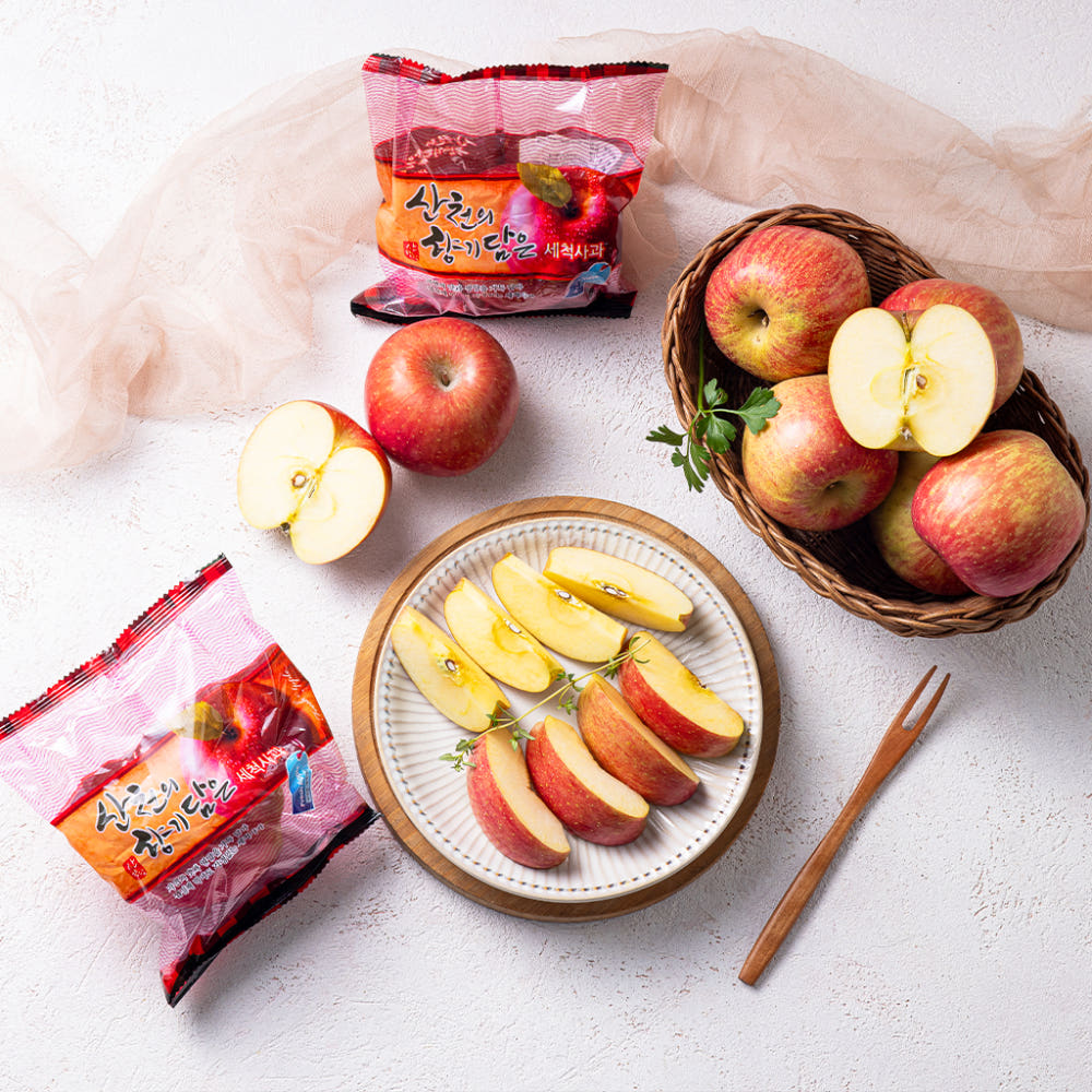 사과 단면 이미지