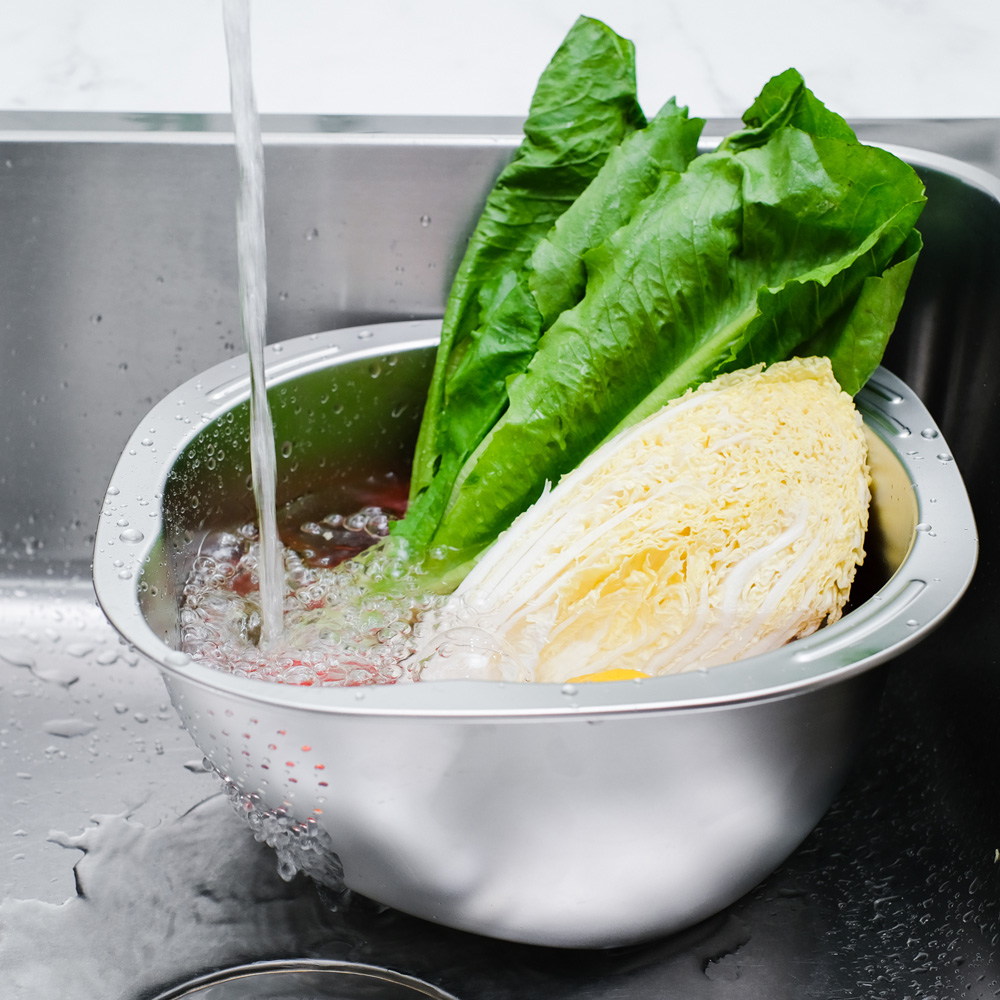 시샘 연마제없는 다용도 304 고급 스텐 야채 쌀 씻는 세척볼 믹싱볼 채반