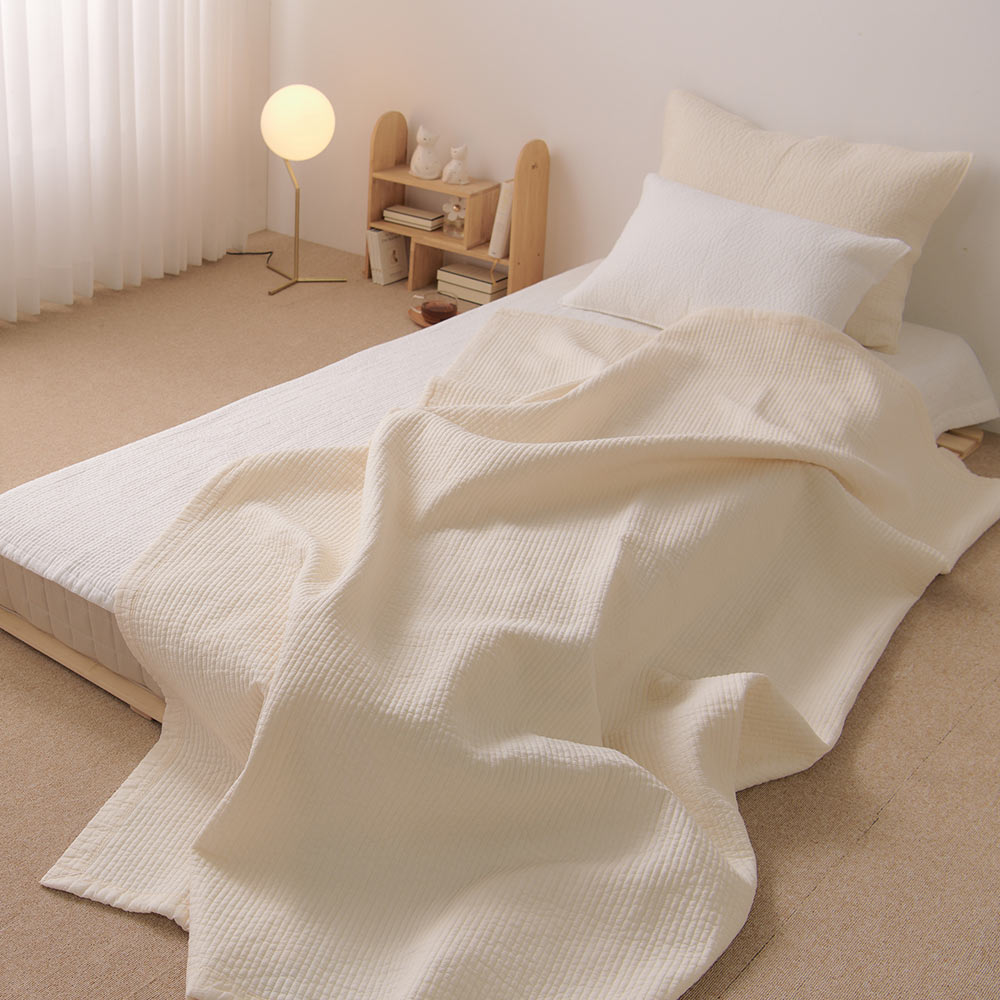 루트포레스트 피그먼트 순면 침대 이불겸 패드 알러지케어 매트리스슈퍼싱글 60수아사면 SS