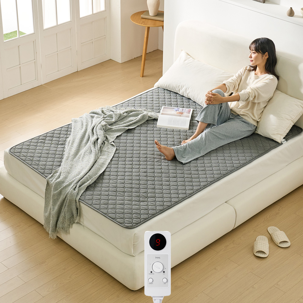 EMF 전자파안심 AI 인체감지 절전형 탄소매트 온열매트 싱글 세탁 1인용