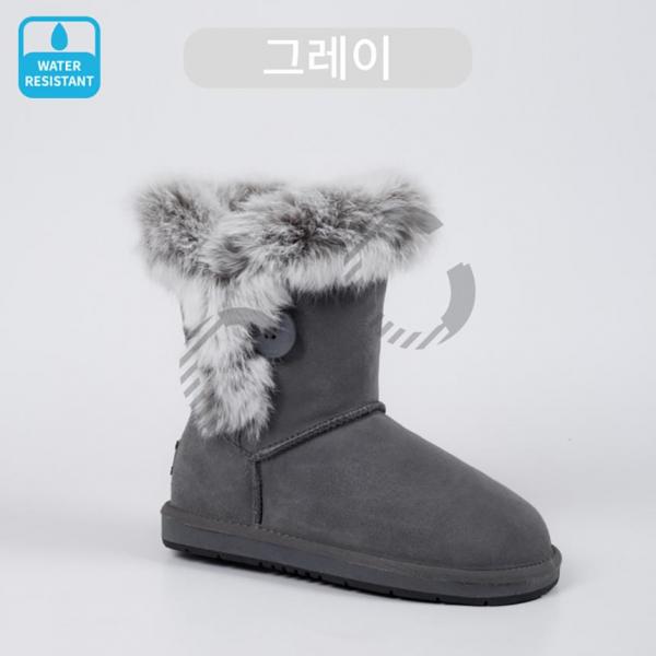 호주 어그 오즈랜드 방수 우먼 미디움 버튼 부츠 겨울용 여성신발 - 상세 이미지 3