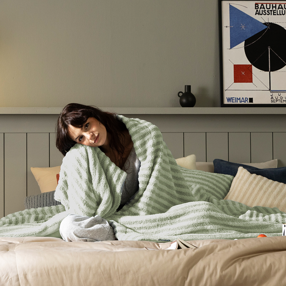 클라르하임 케빈스테이 컬리 극세사 블랭킷 담요 (MS/S)