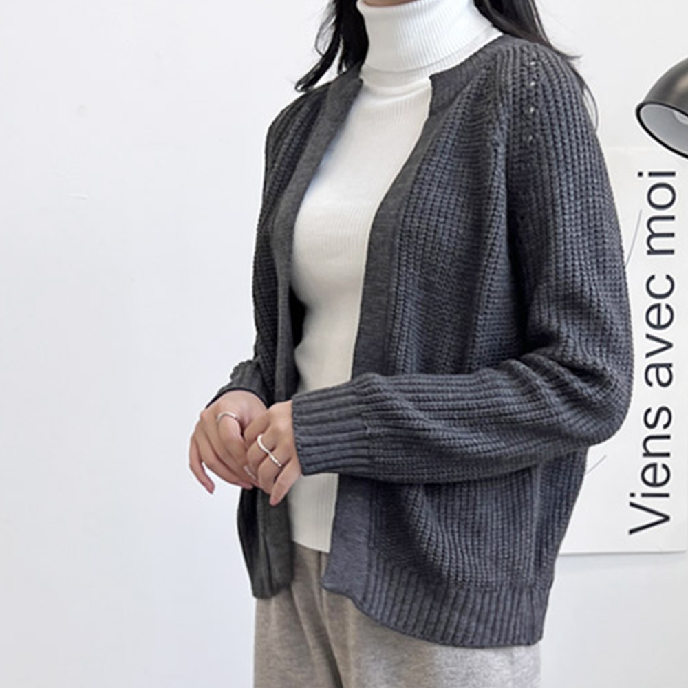 병원가디건 간호사간절기옷 환절기 봄옷 조무사긴팔 간호복 상의옷 어린이집선생님복장 - 상세 이미지 2