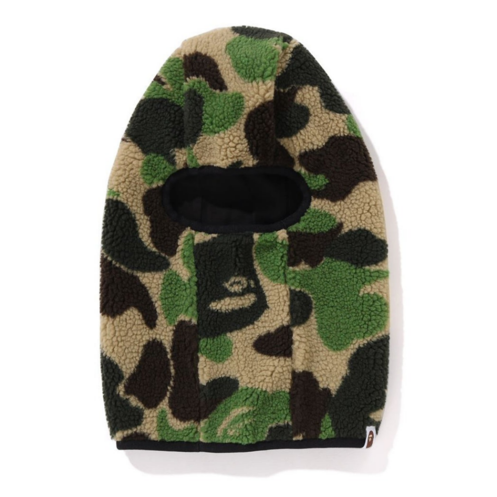 [국내/당일] 베이프 바라클라바 ABC CAMO BOA FLEECE BALACLAVA 1K80-181-007 그린 재고보유 - 상품 이미지