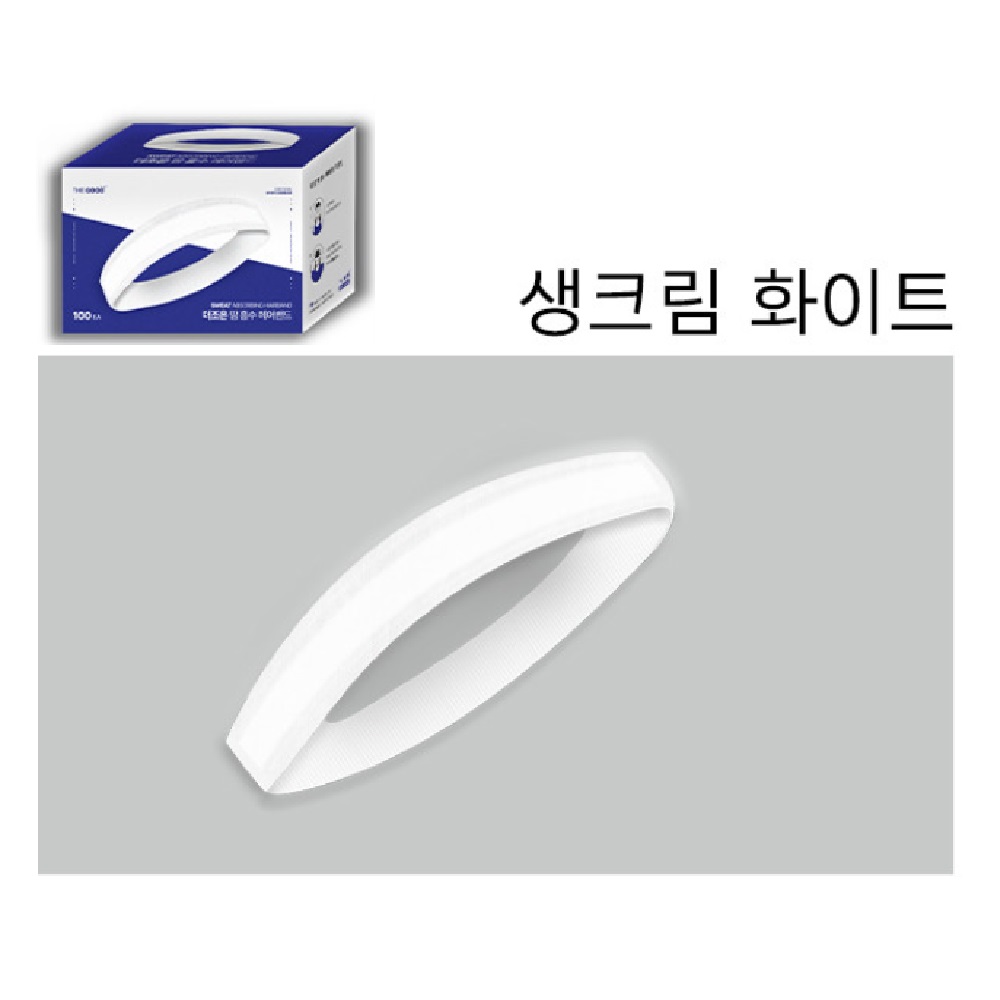 더조은 땀 흡수 벌크형 야외활동 일회용 헤어밴드 생크림화이트 1개(100매) - 상세 이미지 4