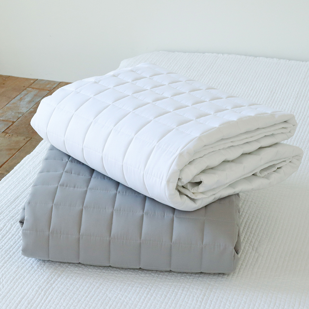 시몬 호텔침구 고밀도 60수 새틴 순면 미끄럼방지 고정밴드 국산 사계절 침대패드 Q