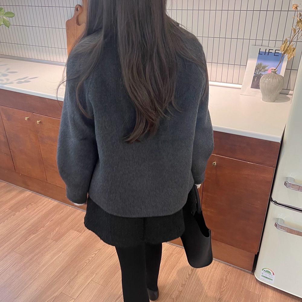 [✨예쁨보장] 더퀸즈 핸드메이드 숏코트 울코트 떡볶이코트 2color (겨울코트/출근룩/하객룩/연말룩) 상세 이미지 30