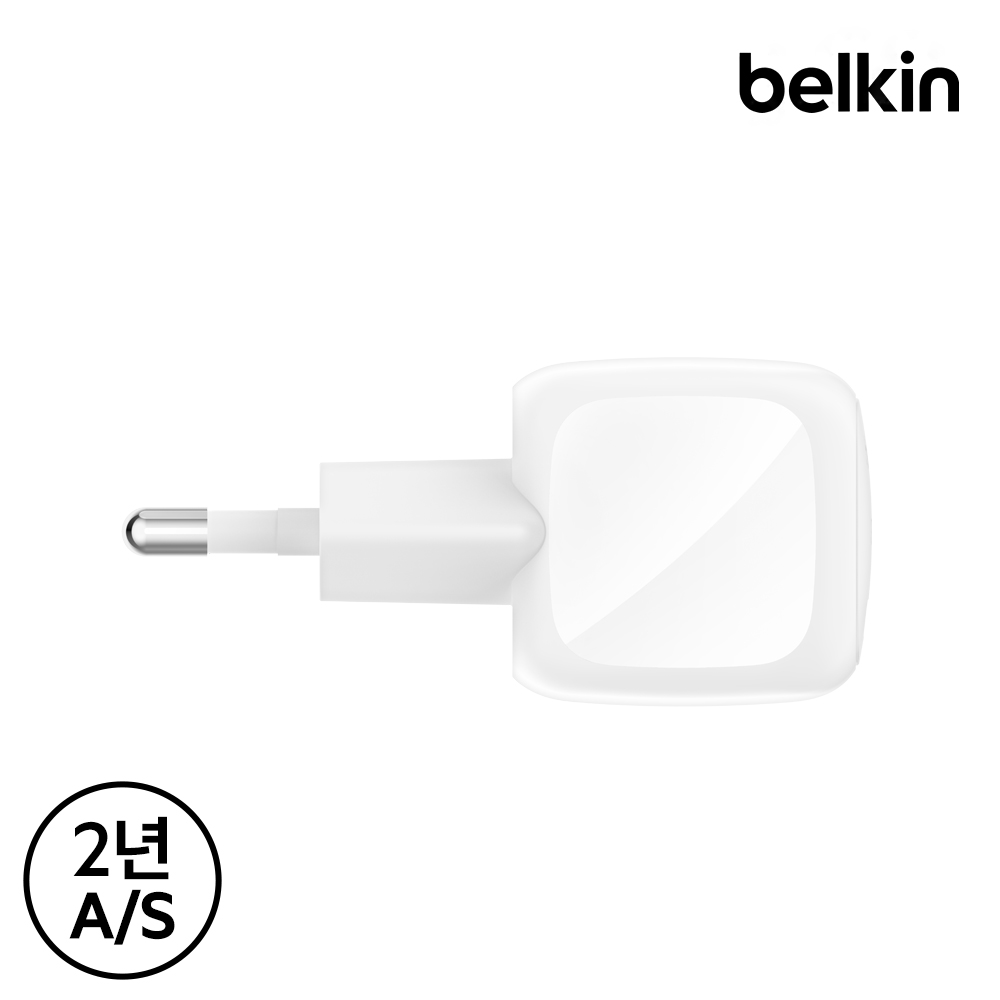벨킨 30W USB C타입 PD 3.1 PPS 초소형 고속 충전기 WCA008kr 갤럭시 S25 아이폰 아이패드 호환