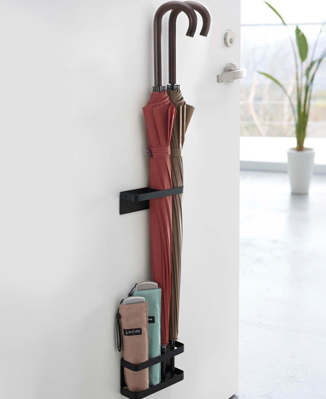 라슈에뜨 현관문 도어 마그네틱 부착 철제 장우산 접이식 우산 수납 거치대 홀더 우산꽂이