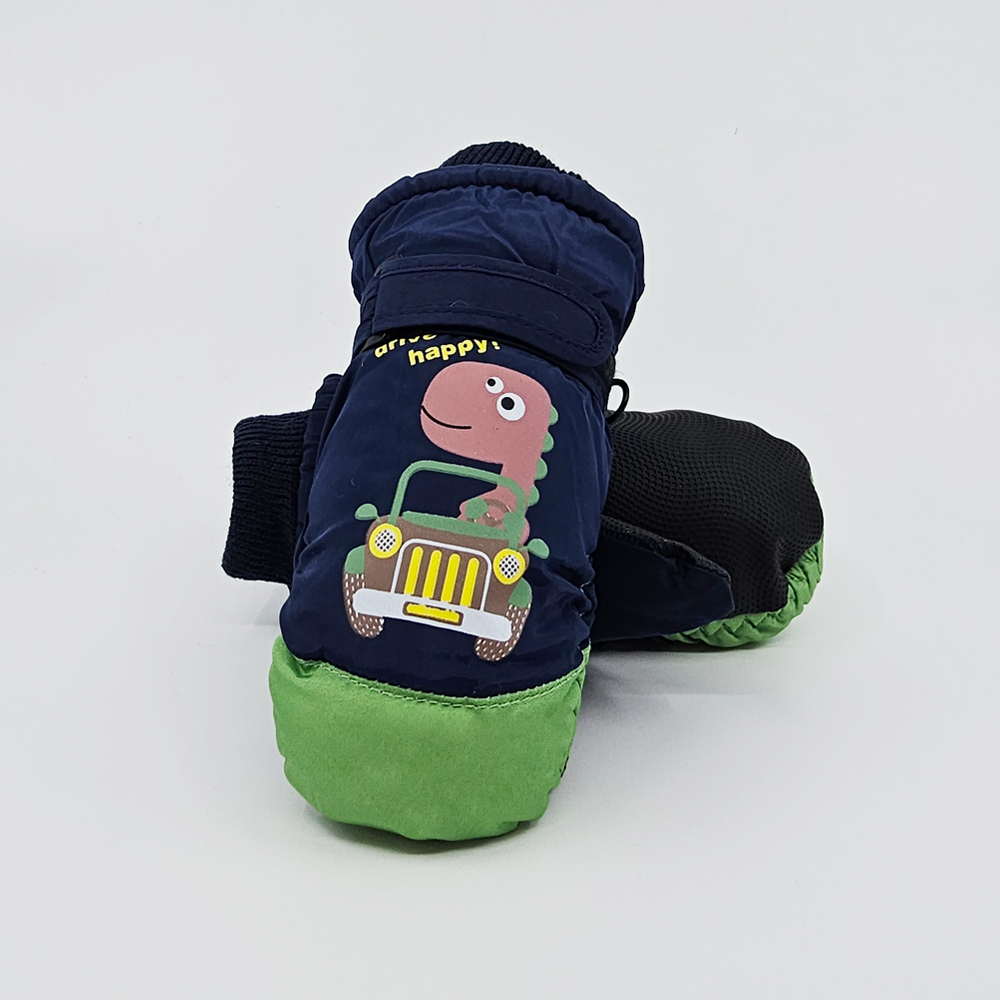 유아 아동 키즈 여아 남아 초등 학생 어린이 주니어 겨울 방한 벙어리 스키 패딩 털 장갑 - 상세 이미지 4