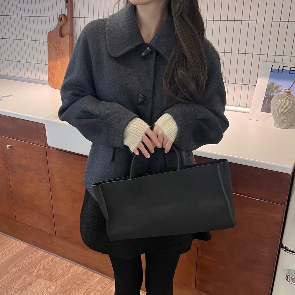 [✨예쁨보장] 더퀸즈 핸드메이드 숏코트 울코트 떡볶이코트 2color (겨울코트/출근룩/하객룩/연말룩) 상세 이미지 26