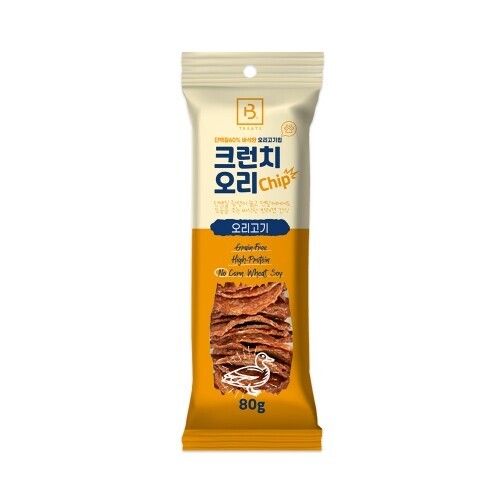 브리더랩 크런치 오리칩, 80g, 1개 - 상품 이미지