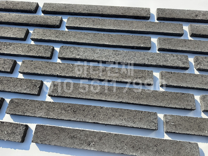 케이 모노타일 국내생산 490x53x19T 블랙 / 하다건재 와이드 롱브릭타일