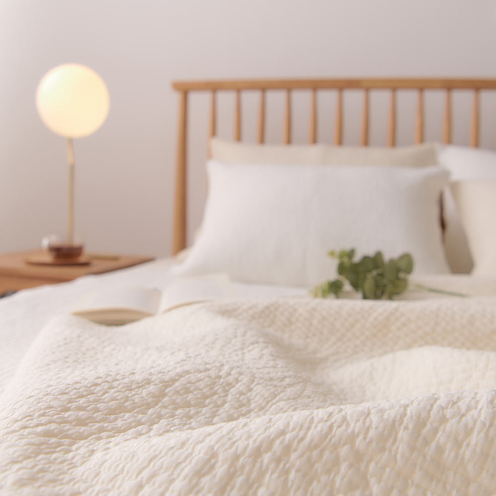 루트포레스트 순면 이불패드 피그먼트 퀸 매트리스패드 60수 아사면 침대패드 Q