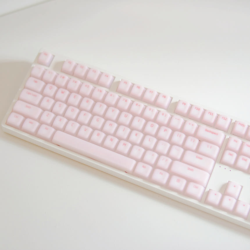 말랑 젤리 키캡 실리콘 반 투명 키캡 LED 독거미 기계식 키보드 용