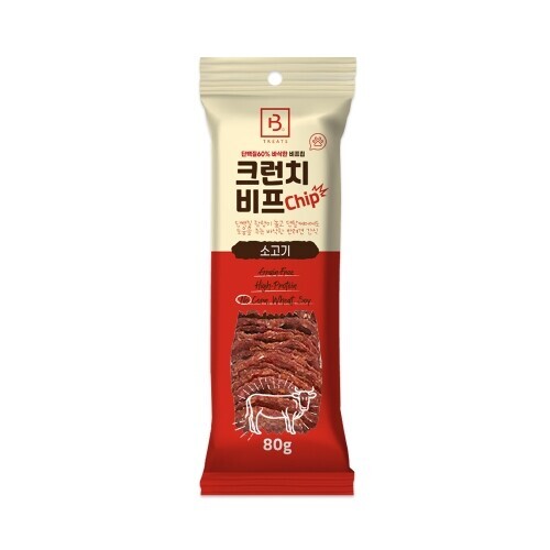 브리더랩 크런치 비프칩, 80g, 1개 - 상품 이미지