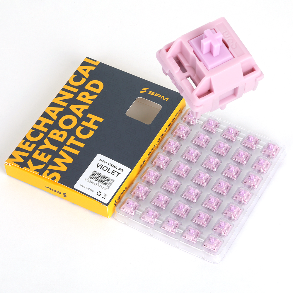 HMX WOBLAB Violet 리니어 기계식 키보드 스위치 5핀 (35개 패키지)