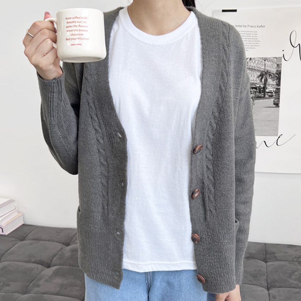 병원가디건 간호사간절기옷 환절기 봄옷 조무사긴팔 간호복 상의옷 어린이집선생님복장 - 상세 이미지 4