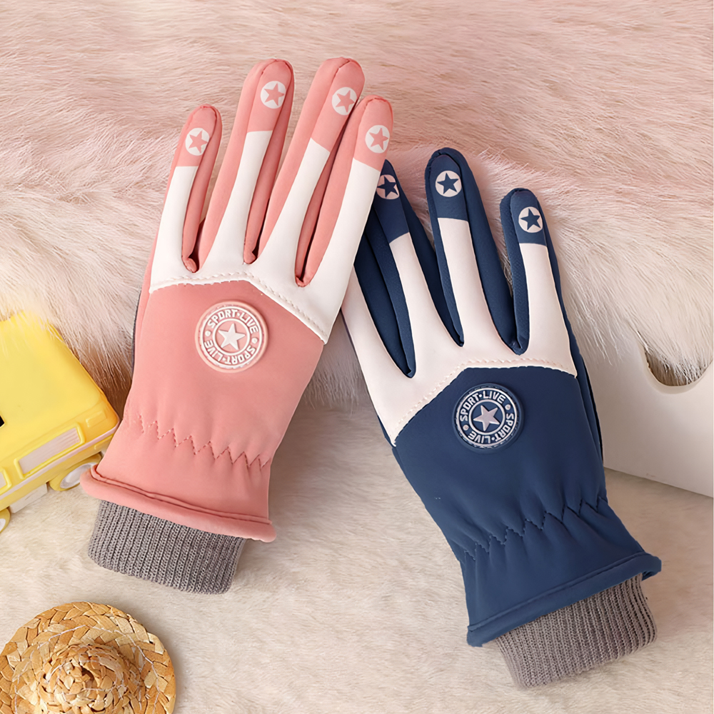 유아 어린이 아기 키즈 아동 초등 학생 여아 남아 주니어 스키 방수 패딩 벙어리 털 장갑 - 상세 이미지 2