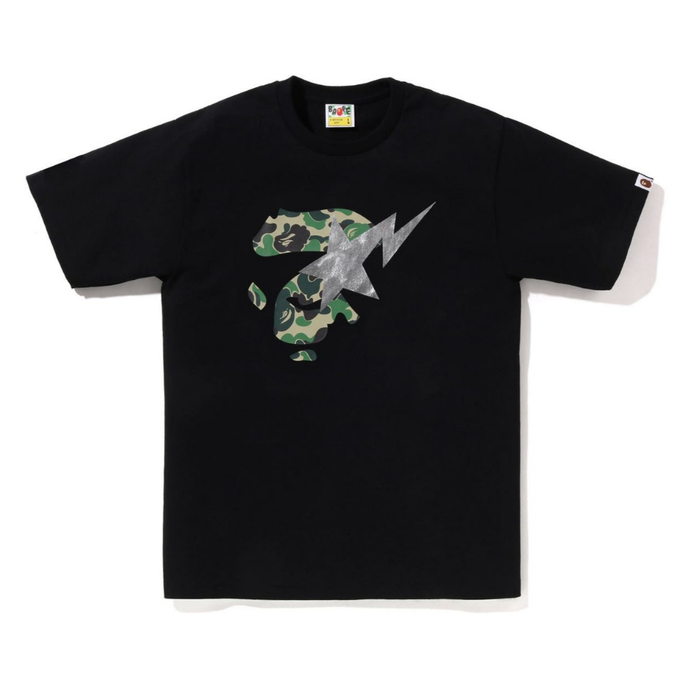 베이프 반팔티 ABC CAMO APE FACE STA TEE 1K80-110-009 - 상품 이미지