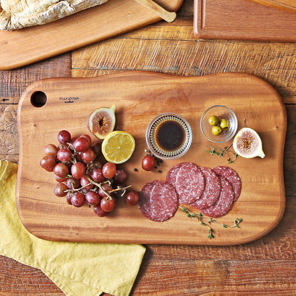 마리포사 마호가니 나무도마 원목도마 플레이팅 / 45cm, 버블(대)