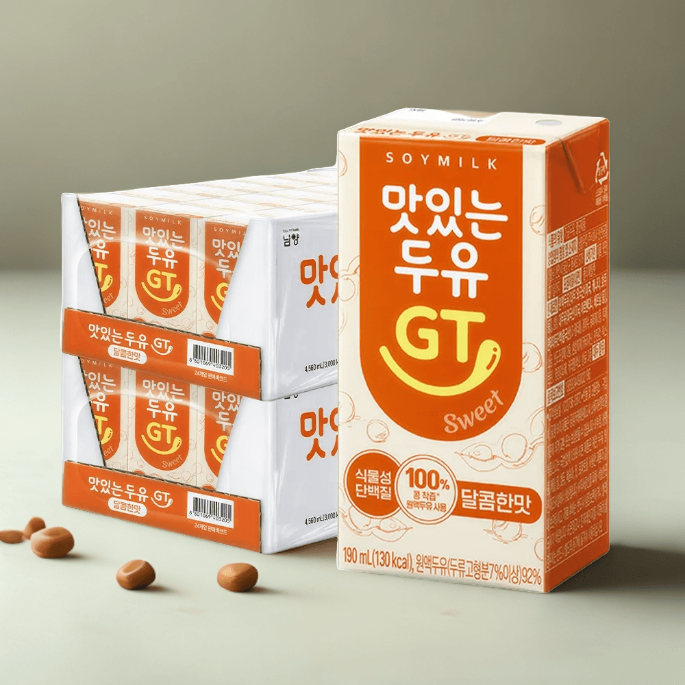 남양유업 맛있는두유GT 달콤한맛 190ml 48개 달달한 : 에브리 one shop