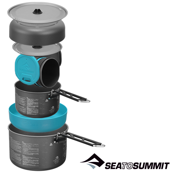 씨투써밋 알파 세트 2.2 코펠 캠핑 식기 세트