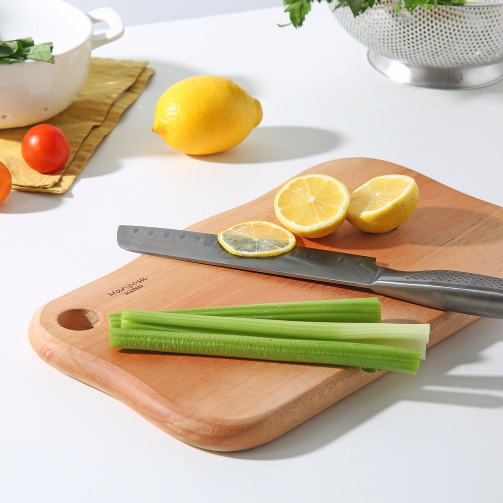 마리포사 마호가니 나무도마 원목도마 플레이팅 / 36cm, 버블(중)