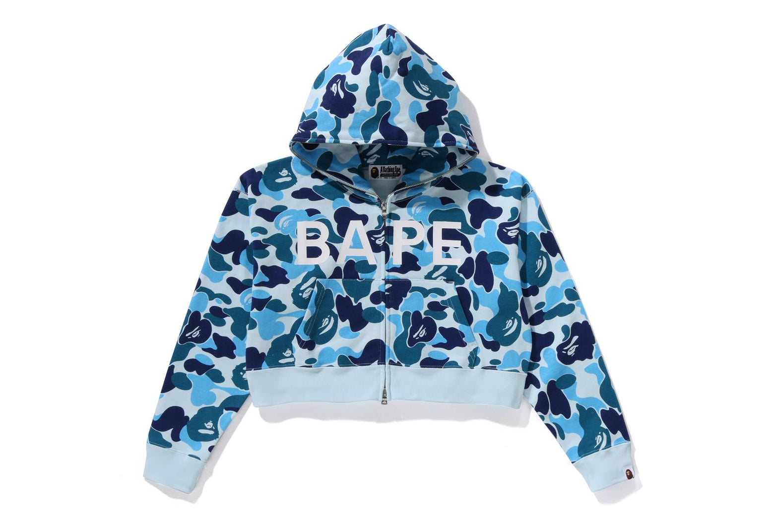 베이프 우먼즈 후드집업 ONE POINT ABC CAMO FULL ZIP HOODIE 1K80-215-007 - 상세 이미지 5