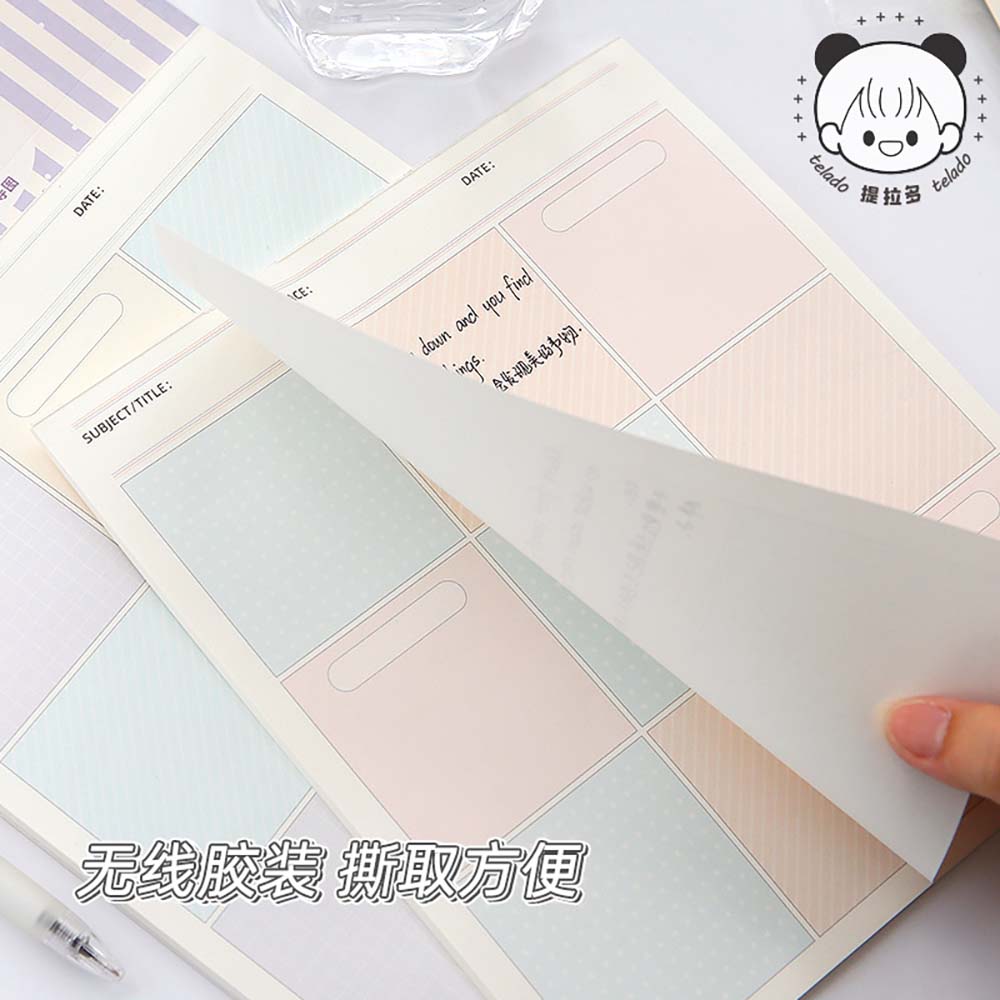 Telado 대형 격자무늬 모눈 메모패드 - 다이어리꾸미기 DIY 메모지 - 상세 이미지 3