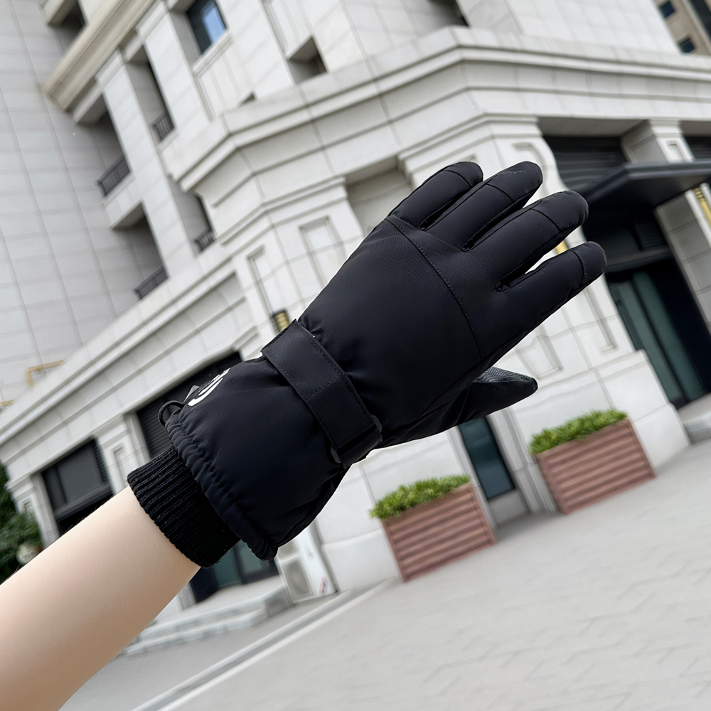 주니어 여자 남자 성인 겨울 스키장 방한 패딩 방수 손가락 털 스키 장갑 - 상세 이미지 3