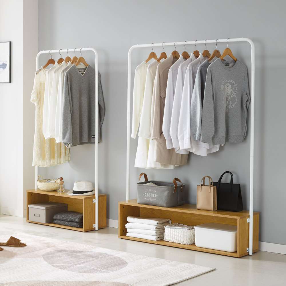 철제 수납장 선반 서랍 행거 스탠드 옷걸이 옷장 수납 800