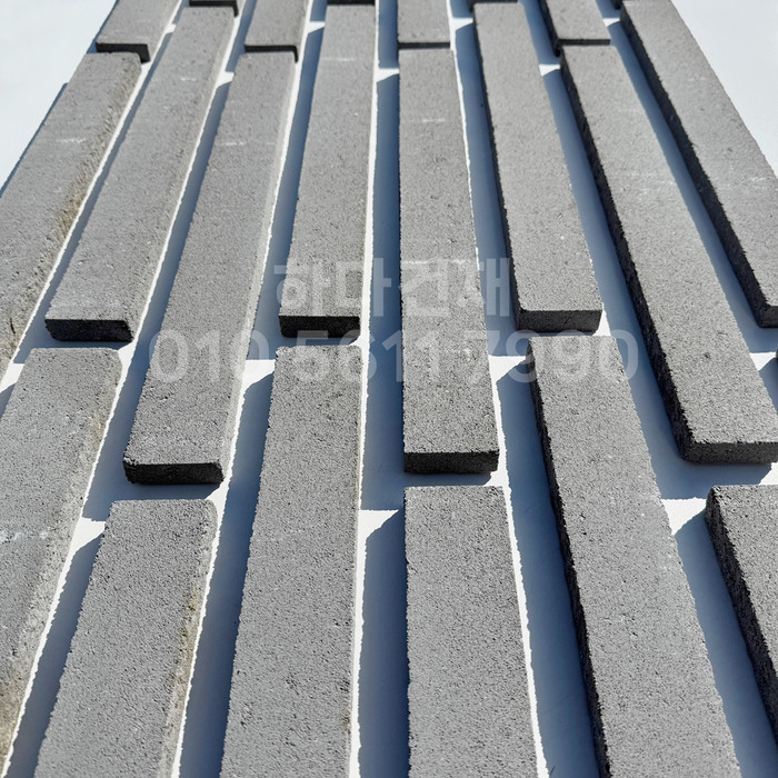 케이 모노타일 국내생산 490x53x19T 실버 / 하다건재 와이드 롱브릭타일