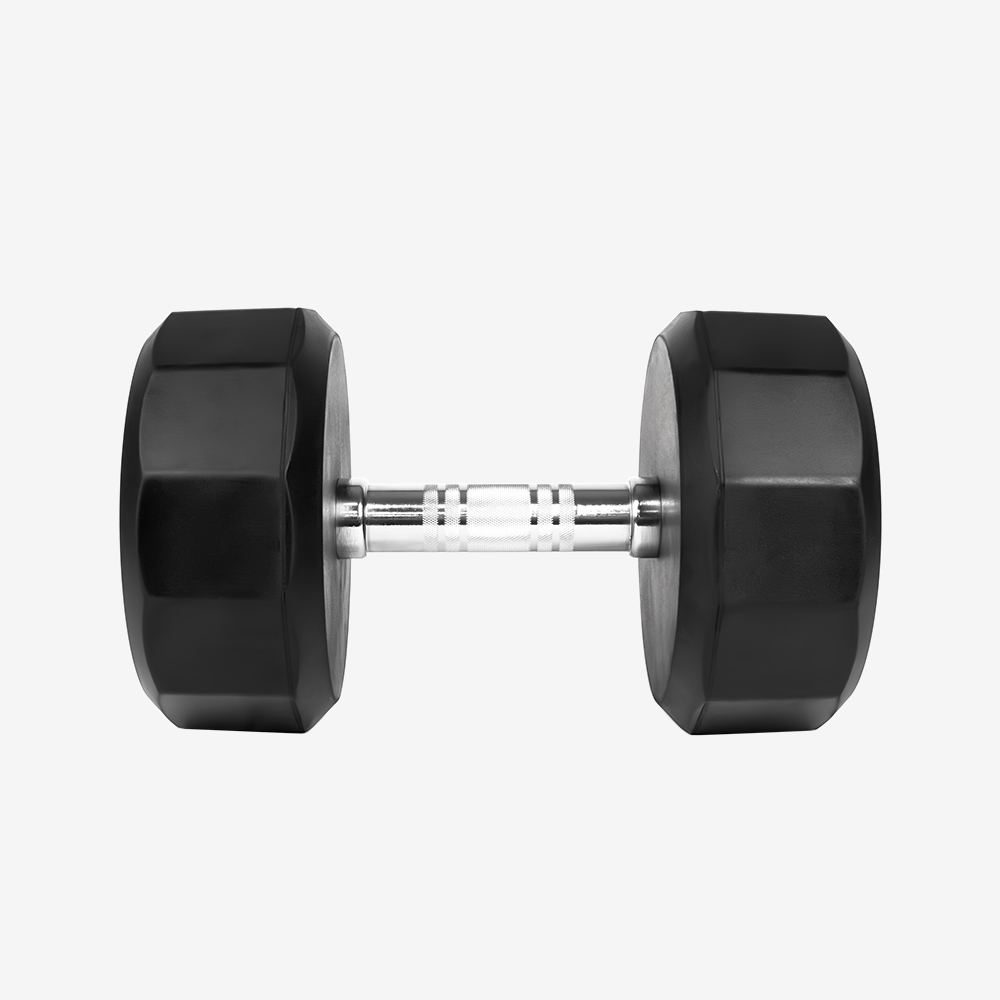 에코스포츠 프리미엄 12각 고무 덤벨 25kg, 1개 - 상세 이미지 2