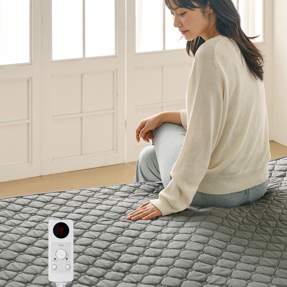 EMF 전자파안심 AI 인체감지 절전형 탄소매트 온열매트 싱글 세탁 1인용