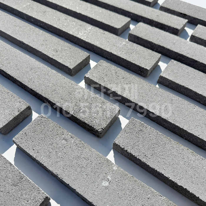 케이 모노타일 국내생산 490x53x19T 실버 / 하다건재 와이드 롱브릭타일