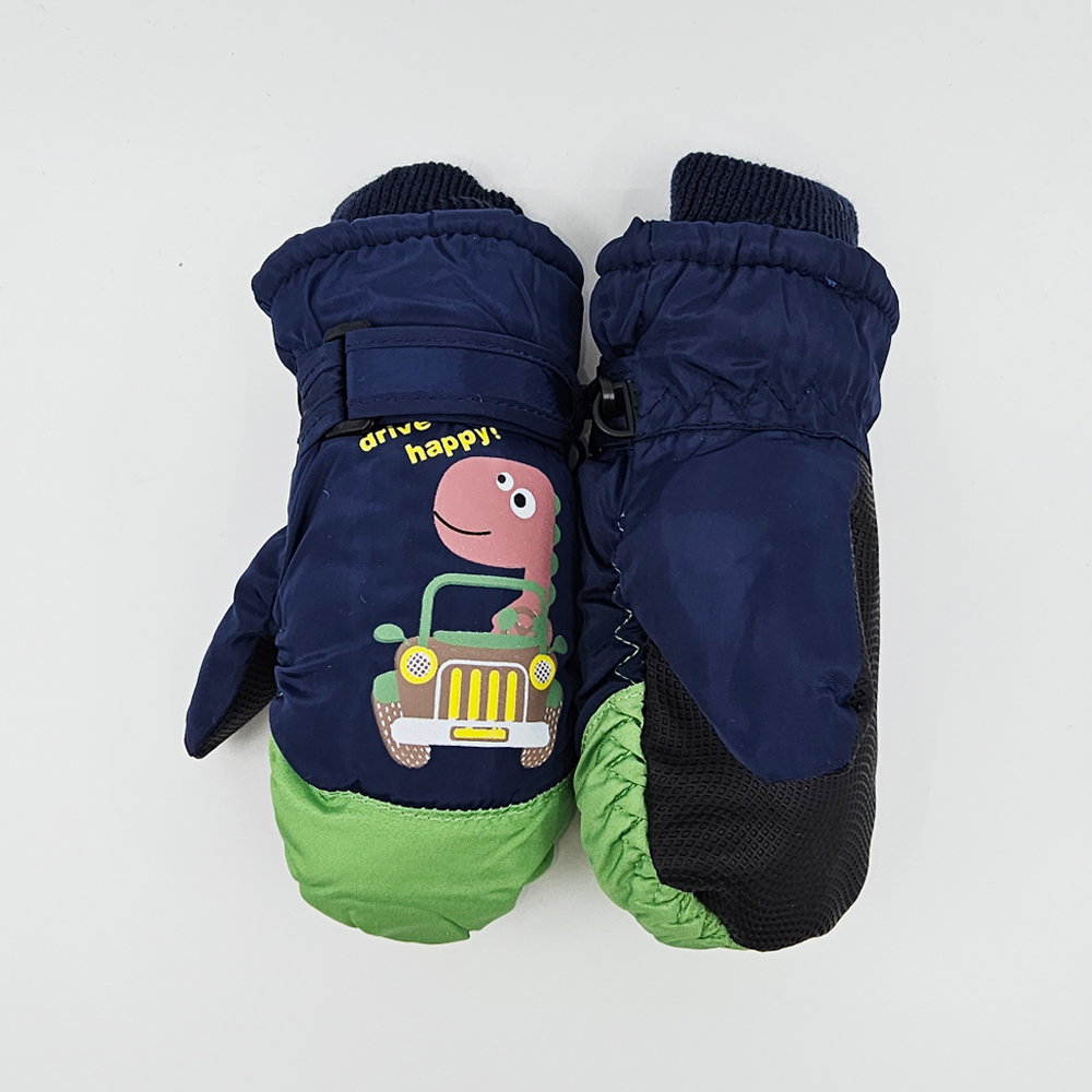 유아 아동 키즈 여아 남아 초등 학생 어린이 주니어 겨울 방한 벙어리 스키 패딩 털 장갑 - 상세 이미지 2